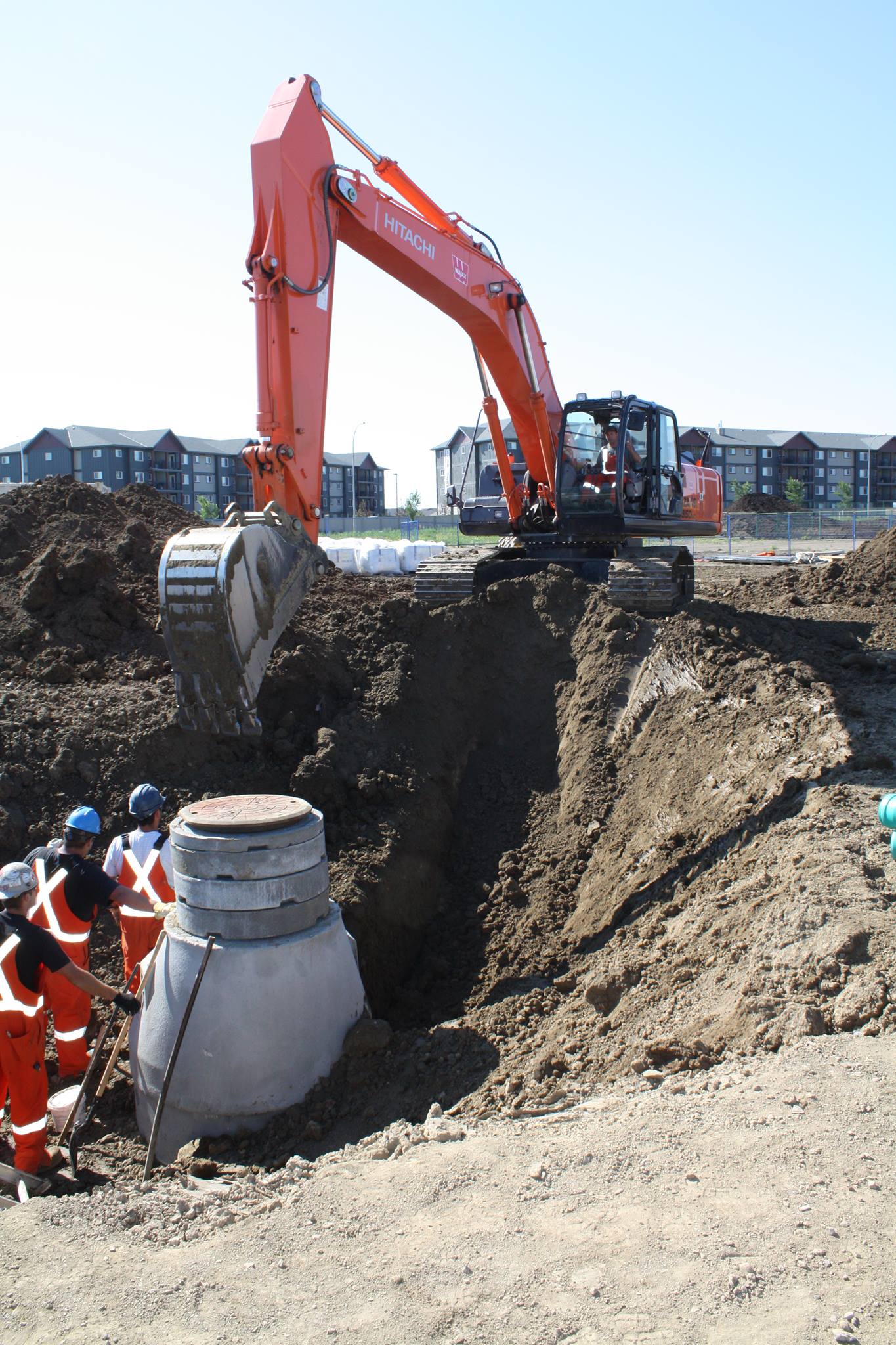 Edmonton septic tanks, excavation